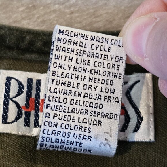 Vintage 90s Womens S/M Pinafore Layering Dress Velvet Dark Green‎ Pockets - Picture 6 of 7